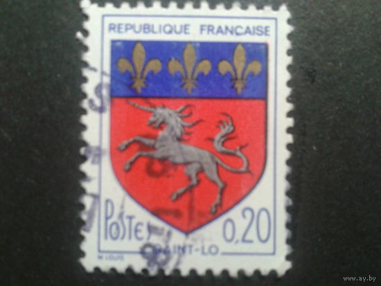 Франция 1966 герб г. Сент-Ло