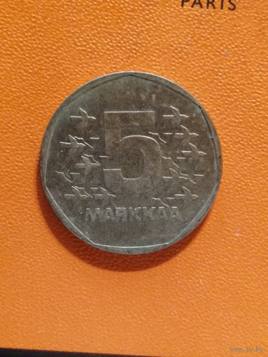 Финляндия, 5 марок 1972 год, KM# 53
