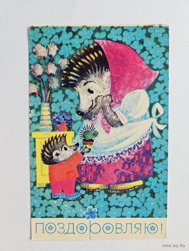 Кавун 1976 Еж ежик Поздравляю 8 марта Украина