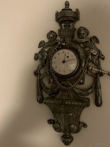 Редкость! Английские фузейные карманные часы с настенным подчасником 1840 год