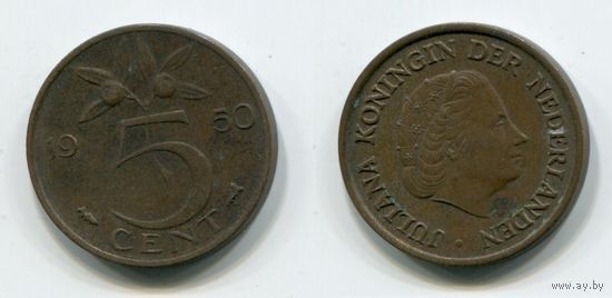 Нидерланды. 5 центов (1950)