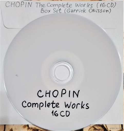 DVD MP3  - F. CHOPIN - Complete Works (Garrick OHLSSON) (16 CD Box Set) - 1 DVD