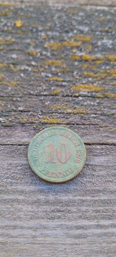 10 пфеннигов 1876 а