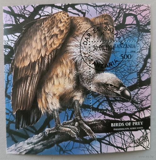Птица. Танзания,1994, блок.