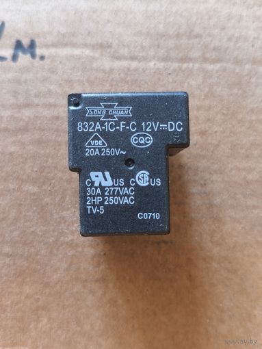 Реле SONG CHUAN 832A-1C-C-B 24V DC 20/30A, Тайвань