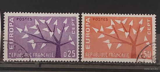 РАСПРОДАЖА ФРАНЦИЯ 1962г. Полная серия. Гаш.