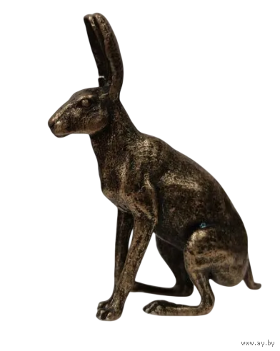 Статуэтка миниатюра Заяц Бронза