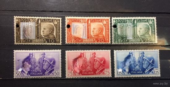 Италия 1941. . MNH**623-628 Немецко-Итальянская дружба 6 марок