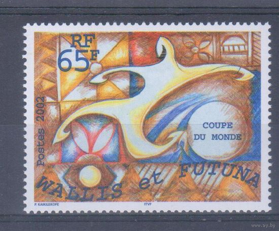[570] Уоллис и Футуна 2002. Спорт.Футбол.Чемпионат мира. Одиночный выпуск. MNH. Кат.2 е.