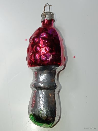 Ёлочная игрушка - Гриб , СССР .