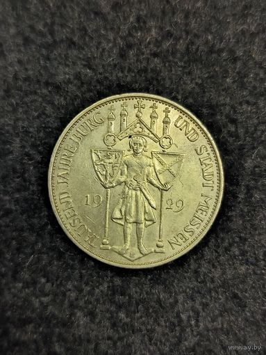 3 марки 1929 Мэйсен Веймарская республика. Присутствует блеск!