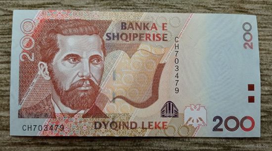Werty71 Албания 200 лек 2007 UNC банкнота 1 1