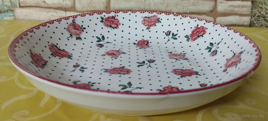 Блюдце из серии посуды "Английский ситец"