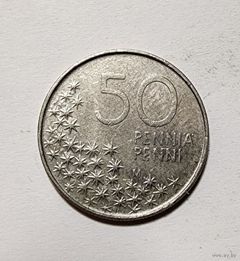 Финляндия 50 пенни, 1990