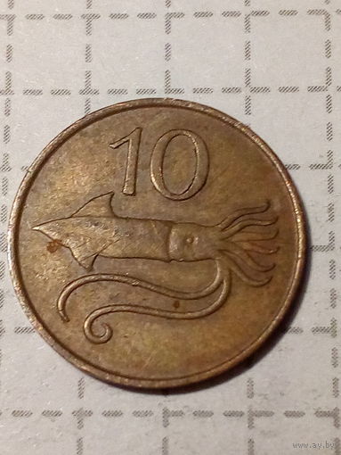 10 эйре Исландия 1981 год