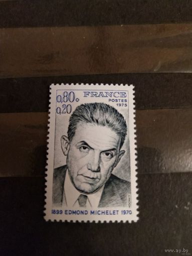 1975 Франция Эдмонт Мишле министр юстиции чистая клей MNH** выпускалась одиночкой (4-11)