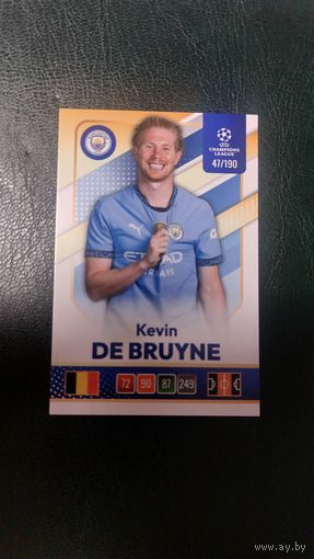 Карточка Лига Чемпионов, де Брюйне, Манчестер Сити.