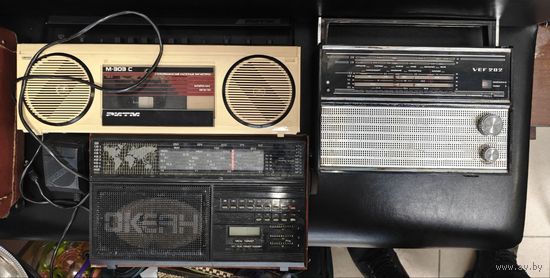 Лот. 3 магнитофона СССР.