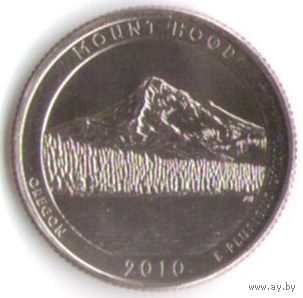 25 центов 2010 г. Парк=5 Национальный лес Маунт-Худ Орегон Двор D _UNC