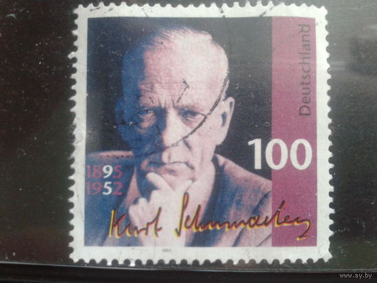 Германия 1995 политик Михель-0,8 евро гаш.