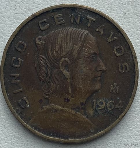 Мексика 5 сентаво 1964 г.