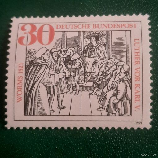 ФРГ 1971. Luther Vor Karl V