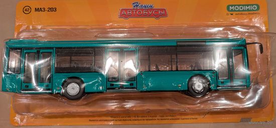 Модель автобуса МАЗ-203 1:43 MODIMIO