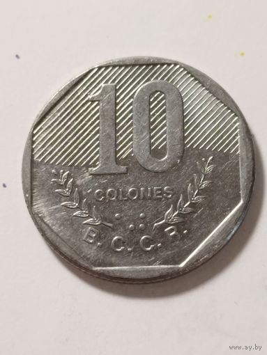 Коста Рика 10 колон 1985