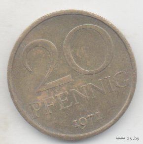 20 пфеннигов 1971  Германия