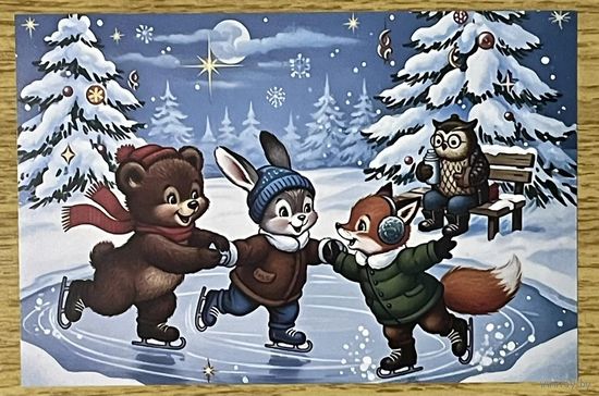 Открытка для посткроссинга чистая 10х15 см. (на тонкой бумаге)