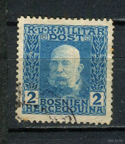 Босния и Герцоговина (Австро-венгерская администрация) - 1912/1914 - Кайзер Франц Иосиф I 2H - [Mi.65] - 1 марка. Гашеная.  (Лот 62CX)