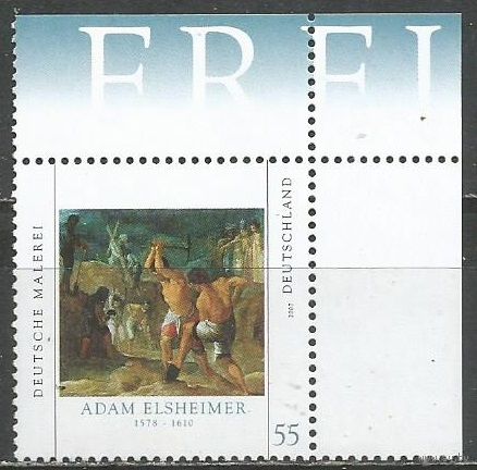 Германия. Живопись Адама Эльшаймера.. 2007г. Mi#2591.