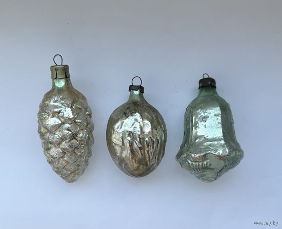 Елочная игрушка шишка орех колокольчик фонарик цена за все СССР К.23