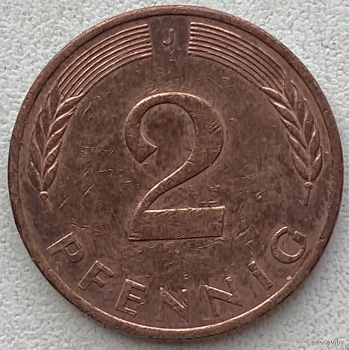 Германия 2 пфеннига 1984 г. J