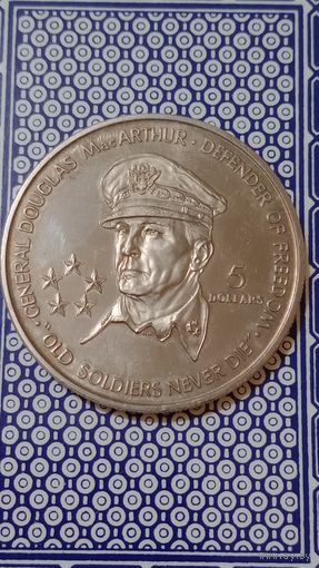 Ниуэ 5 долларов 1989 Генерал Дуглас Макартур