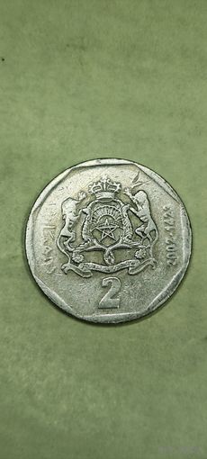 Марокко 2 дирхам 2002