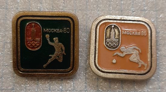 Значок Олимпиада 80 волейбол, ручной мяч