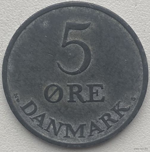 Дания 5 эре 1954 г.