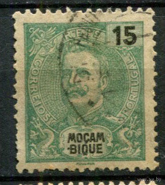 Португальские колонии - Мозамбик - 1903 - Король Карлуш I 15R - [Mi.94] - 1 марка. Гашеная.  (Лот 131BA)