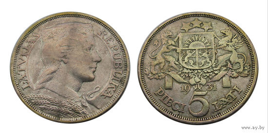 5 лат 1931 Латвия