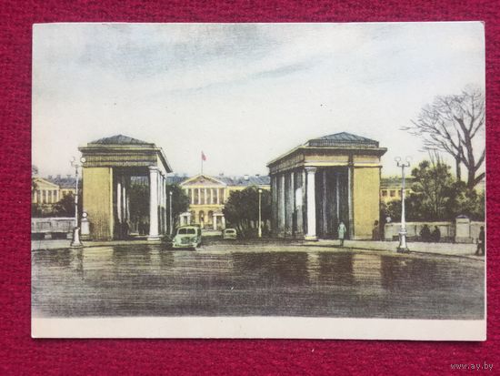 Ленинград. Смольный. Павлов 1958 г. Чистая.