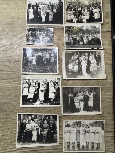 Фото-свадьбы 1950-е годы.цена за все.