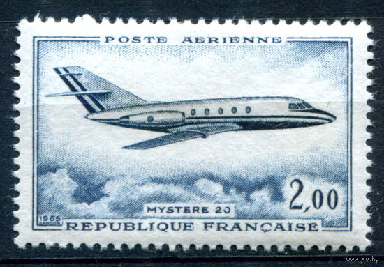 Франция - 1965г. - авиация, авиапочта - 1 марка - полная серия, MH [Mi 1514]. #2-Fr-37-A-2