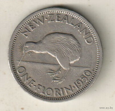 Новая Зеландия 2 шиллинг (флорин) 1950