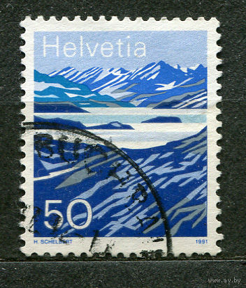 Горное озеро Моэсола. Швейцария. 1991