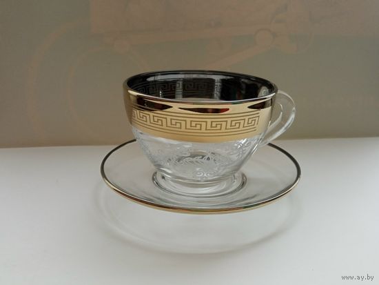 Чайный набор 6 чашек 6 блюдец .новый