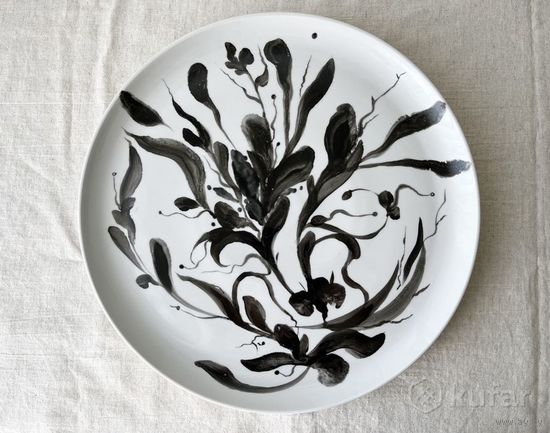 Блюдо Член БСХ Пономаренко тарелка расписная керамика