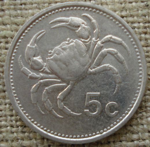 5 центов 1986 Мальта