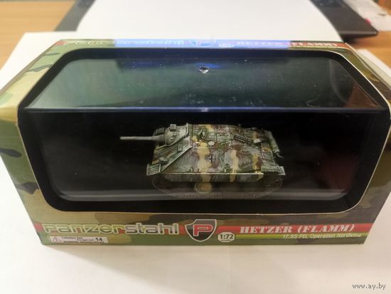 Танк Hetzer (Flamm) 17.SS PD, Operation Nordwind. Panzerstahl 1/72