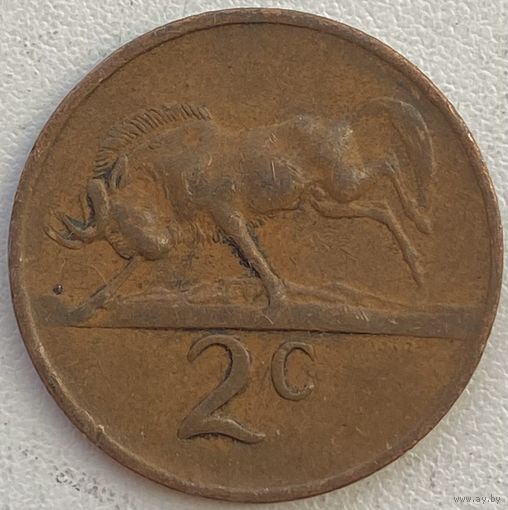 ЮАР 2 цента 1970 г.